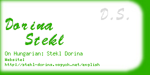 dorina stekl business card